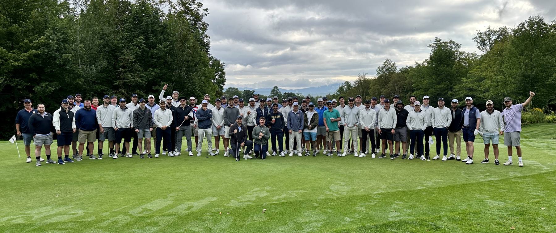 The full field on the course at Sugarloaf